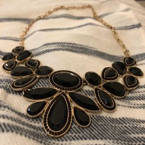 Charming Charlie | Black Bubble Statement Necklace